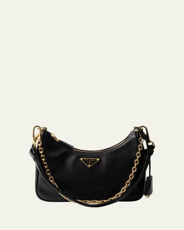 Mini Zip Leather Shoulder Bag